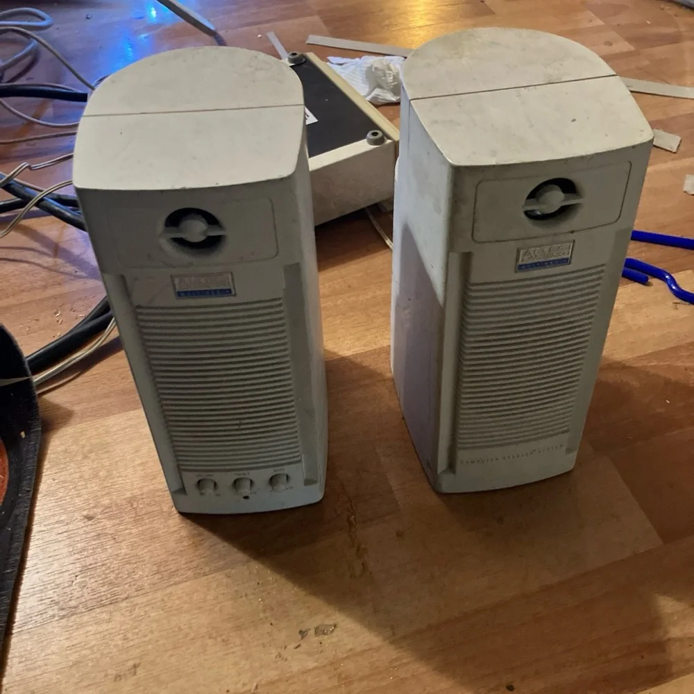 Altec Lansing computer speakers, vintage 90s